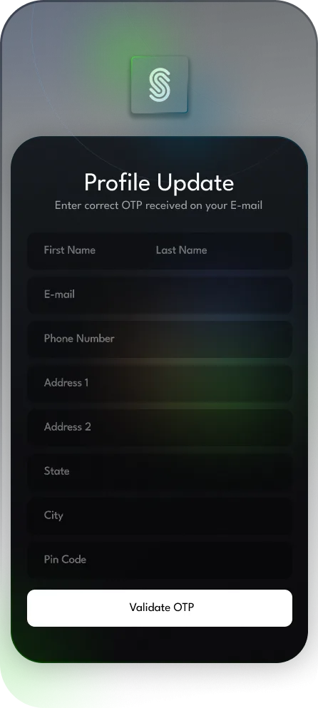 Skroman app screen 1